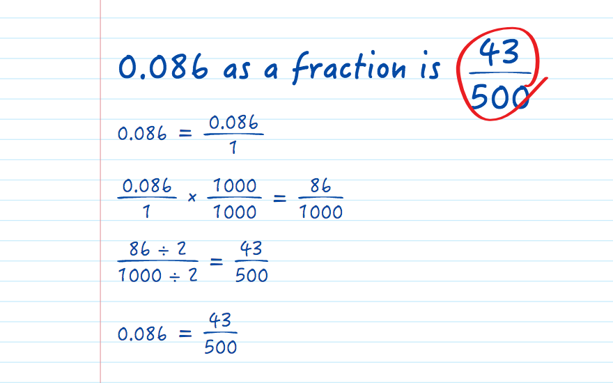 0.086 as a fraction