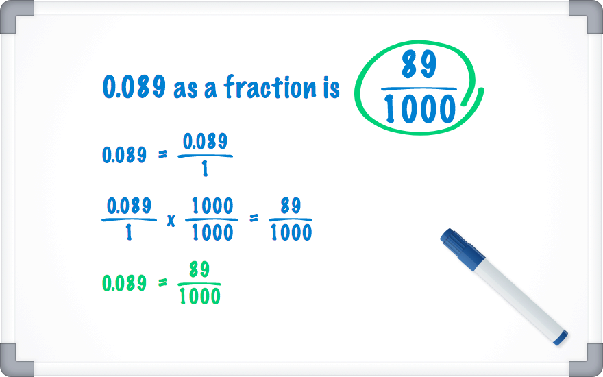 0.089 as a fraction