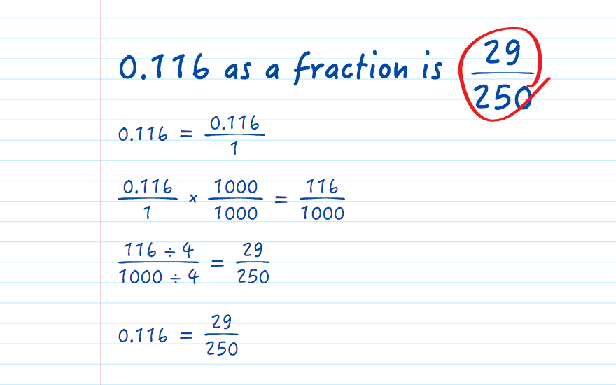 0.116 as a fraction
