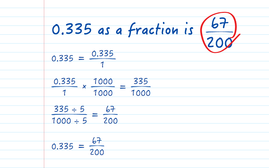 0.335 as a fraction