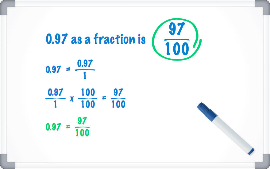 0.97 as a fraction