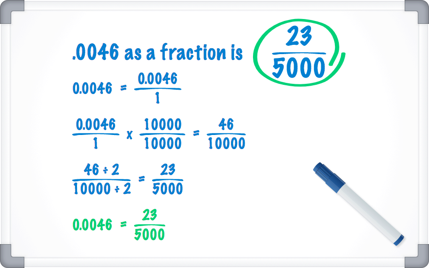 .0046 as a fraction