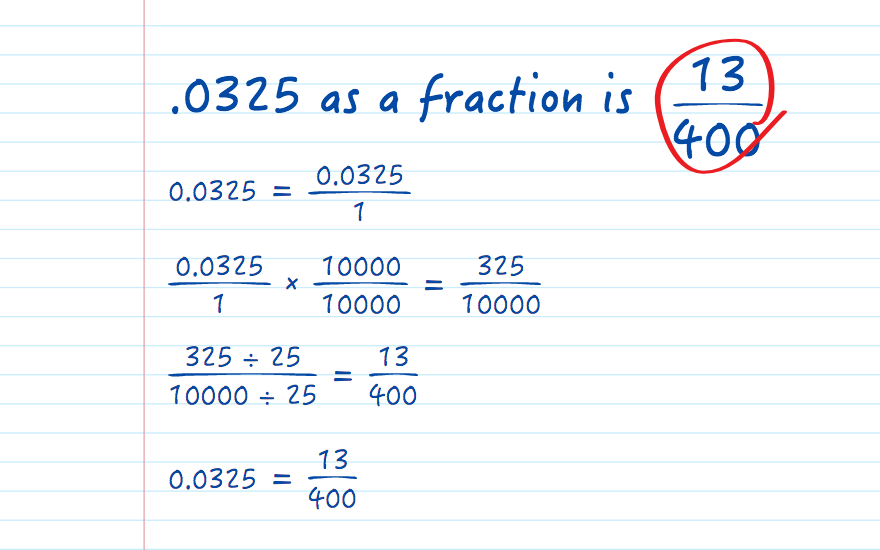 .0325 as a fraction