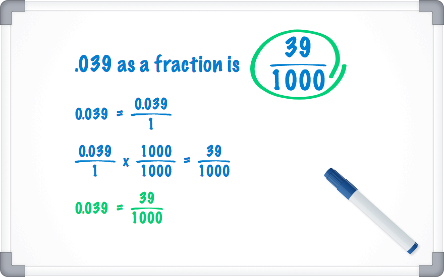 .039 as a fraction