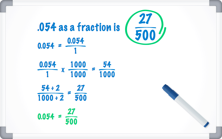.054 as a fraction