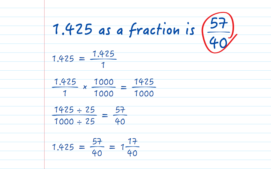 1.425 as a fraction