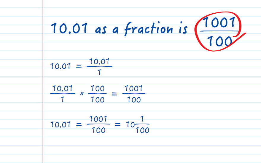 10.01 as a fraction