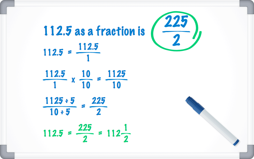 112.5 as a fraction