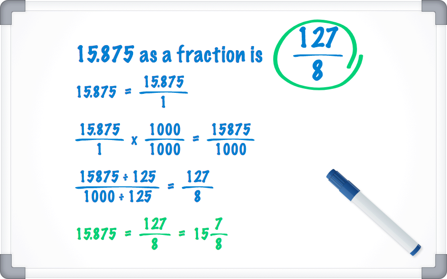 15.875 as a fraction