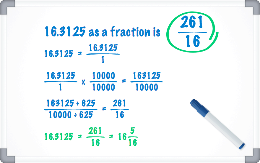 16.3125 as a fraction