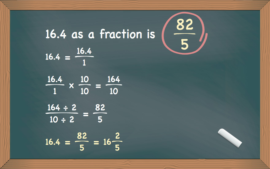 16.4 as a fraction