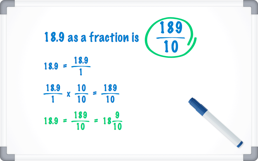 18.9 as a fraction
