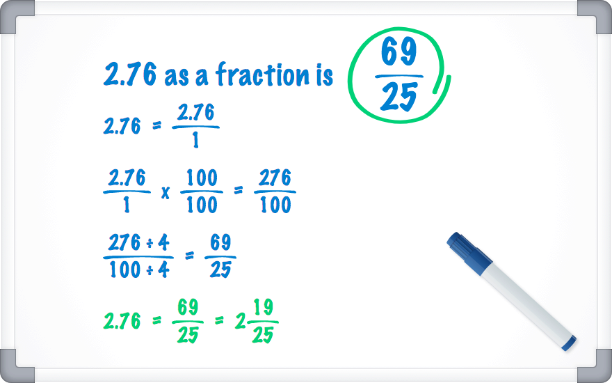 2.76 as a fraction