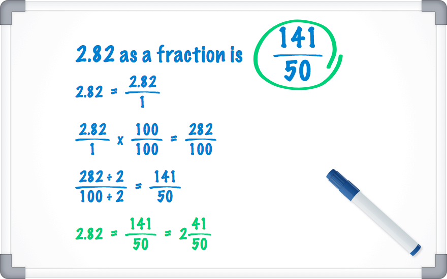 2.82 as a fraction