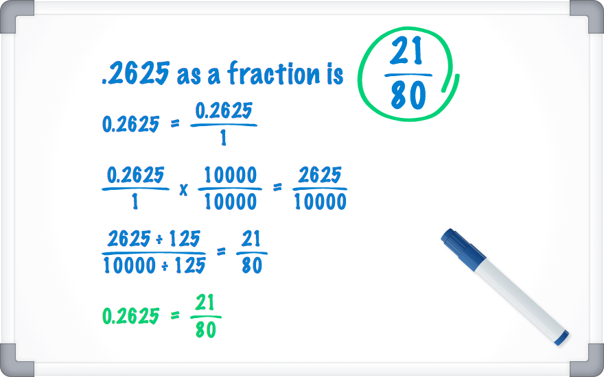 .2625 as a fraction