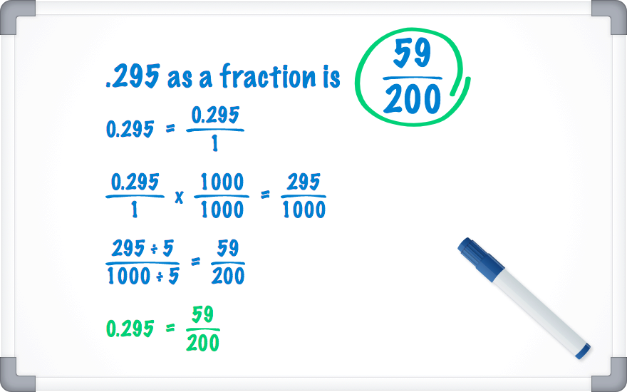 .295 as a fraction