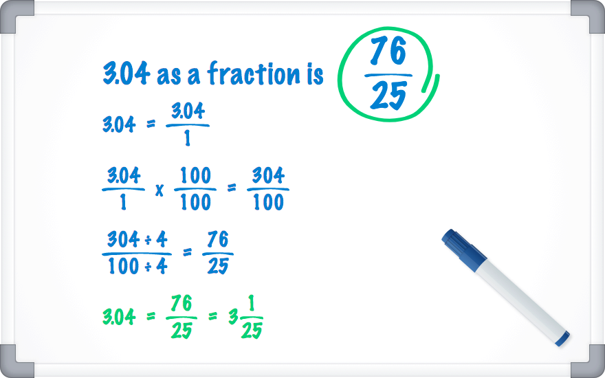 3.04 as a fraction