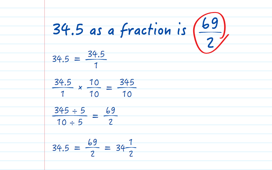 34.5 as a fraction