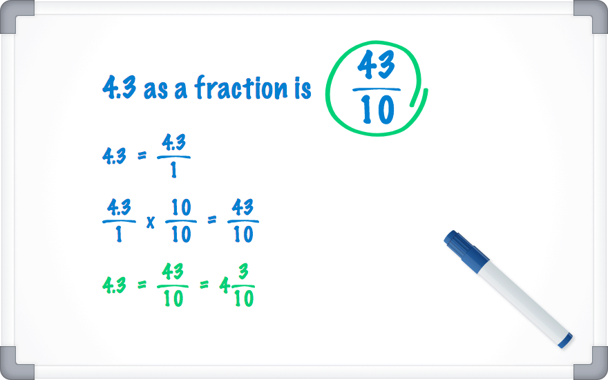 4.3 as a fraction
