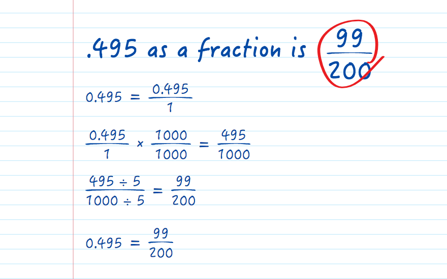 .495 as a fraction