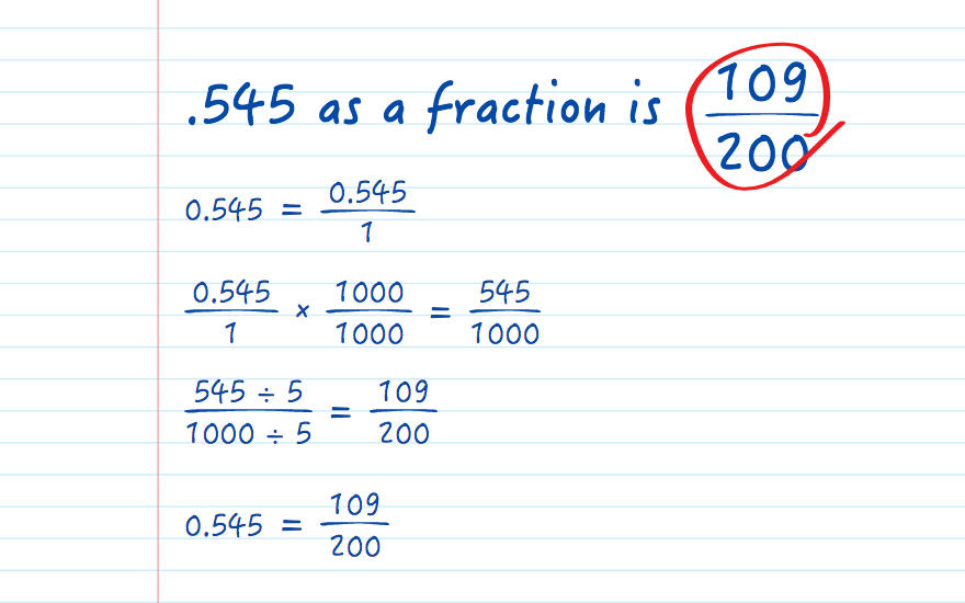 .545 as a fraction