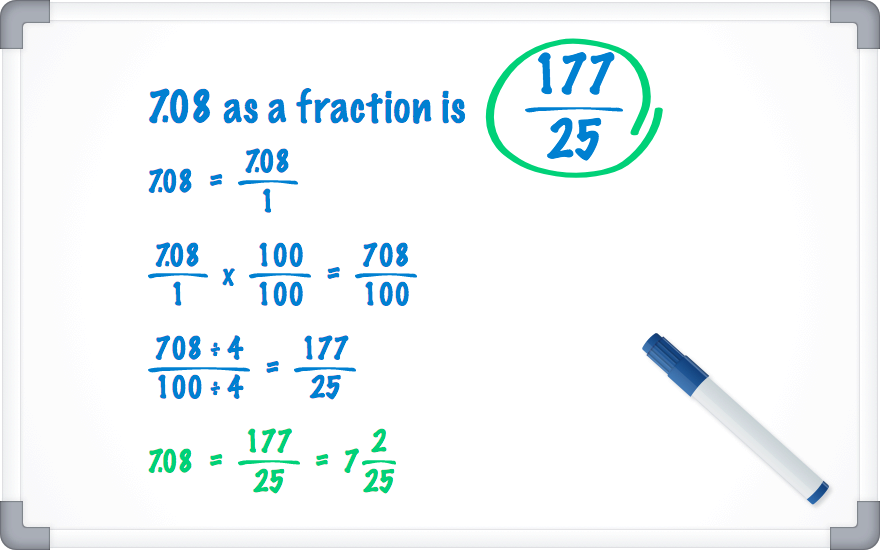 7.08 as a fraction