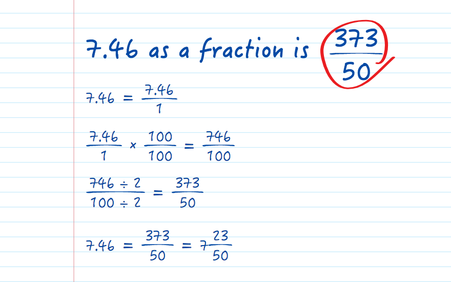7.46 as a fraction