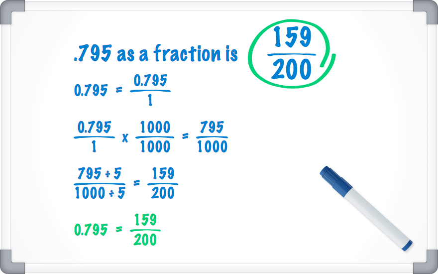.795 as a fraction