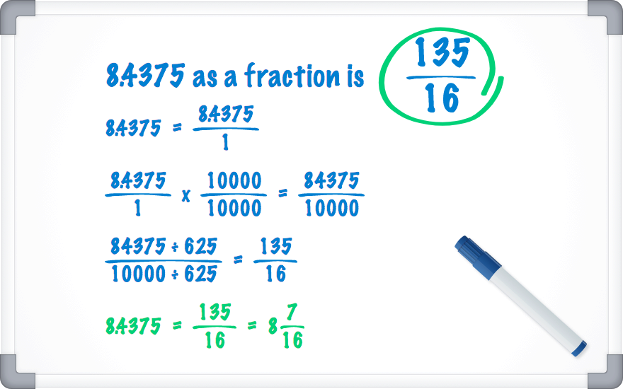 8.4375 as a fraction