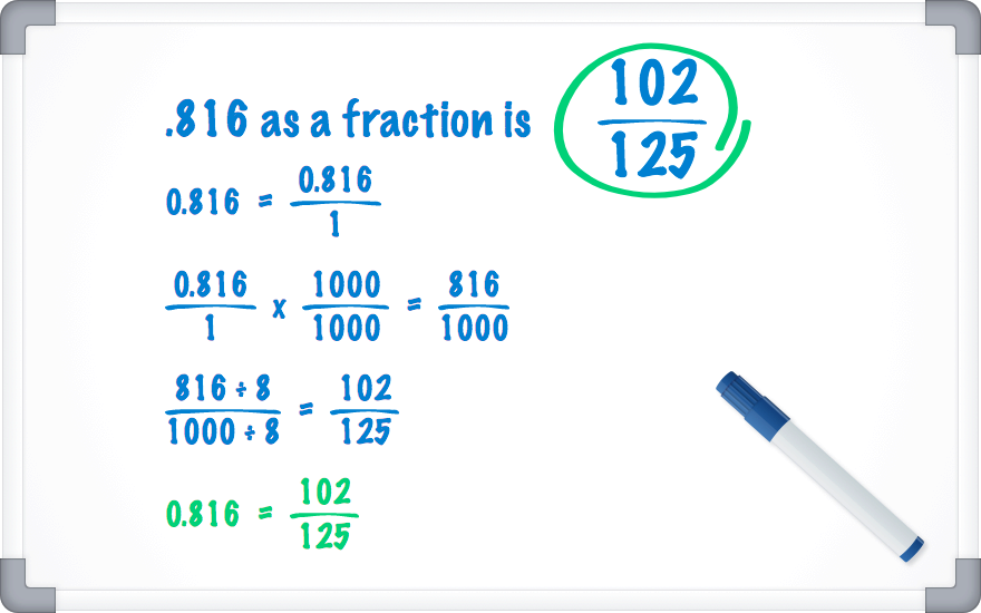 .816 as a fraction