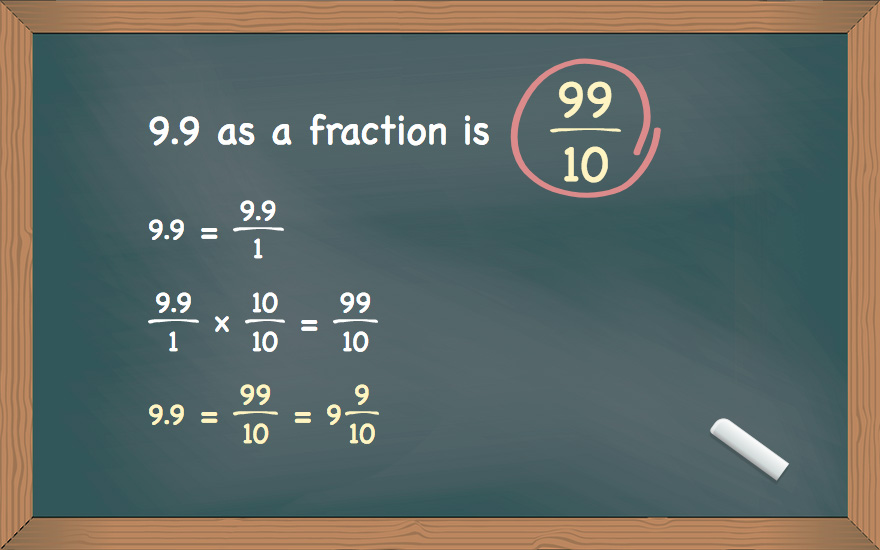 9.9 as a fraction