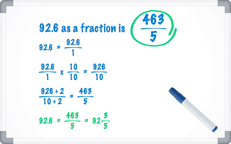 92.6 as a fraction