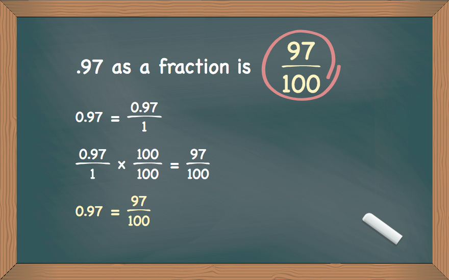 .97 as a fraction